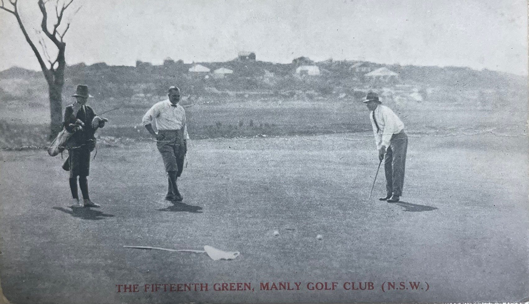 Golfers on the 15th Green at Manly Golf Club