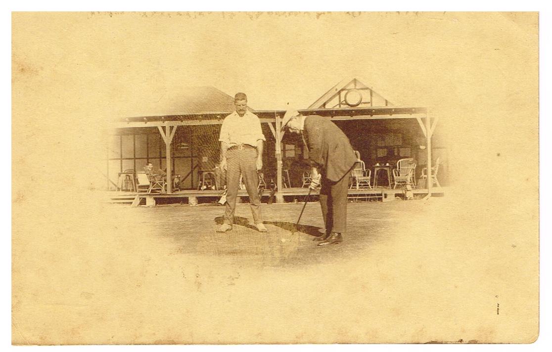 1914 George Marich (on The Manly Golf Club verandah)Harris Wood, TeddyTillock from Joan Ford sister of Geoffery Cotton