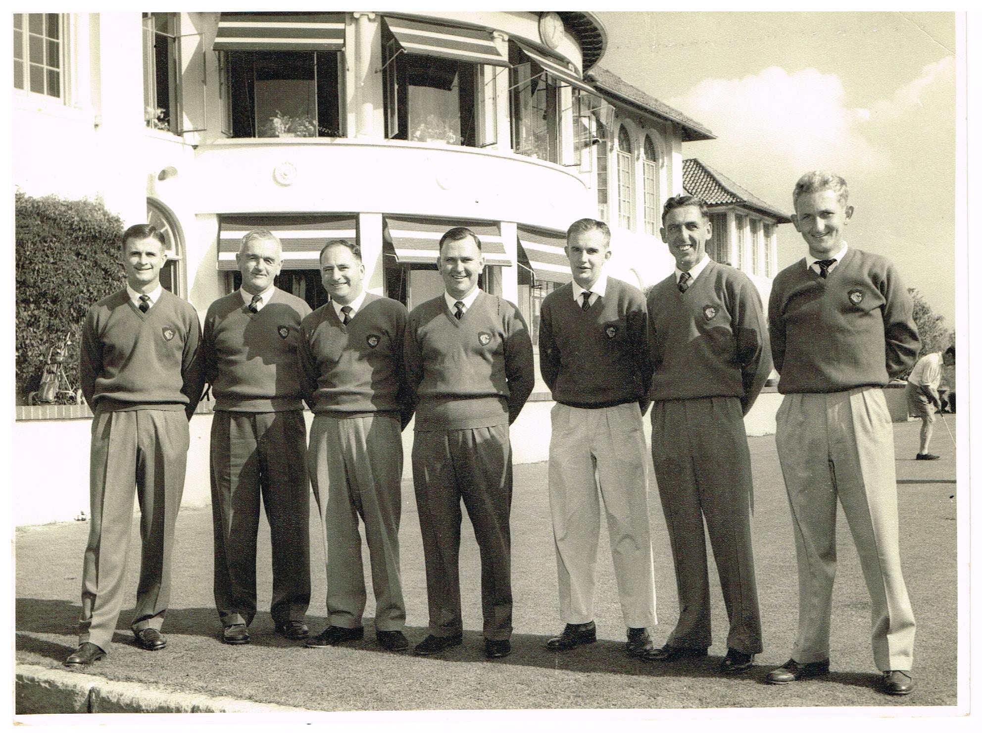 Manly Golf Club 1960 Group 1 Pennant Team J Garrity, H Hattersley, J Sparrow, R Sanderson (Capt), R Mark,J Hodgson,I Esdaile