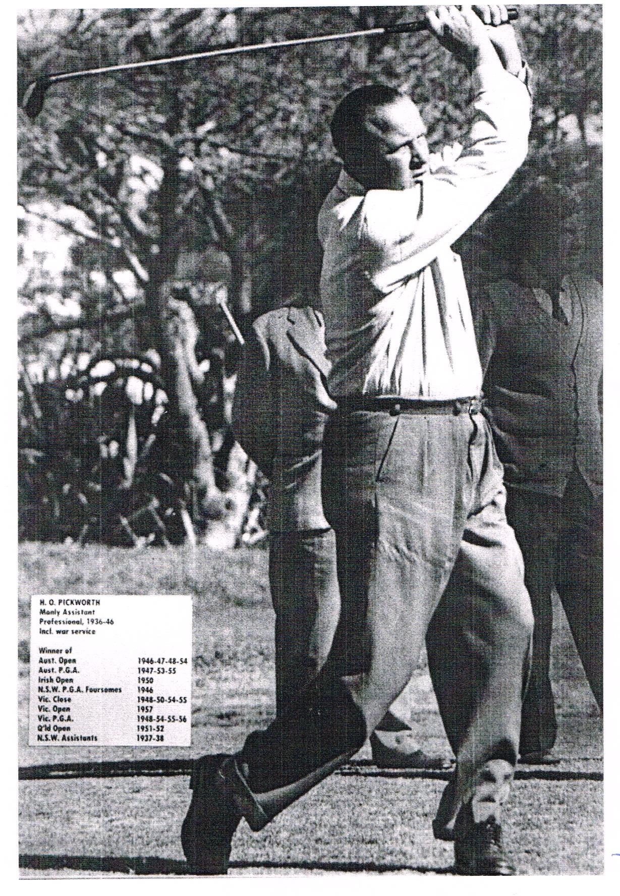 Ossie Pickworth at Manly Golf Club