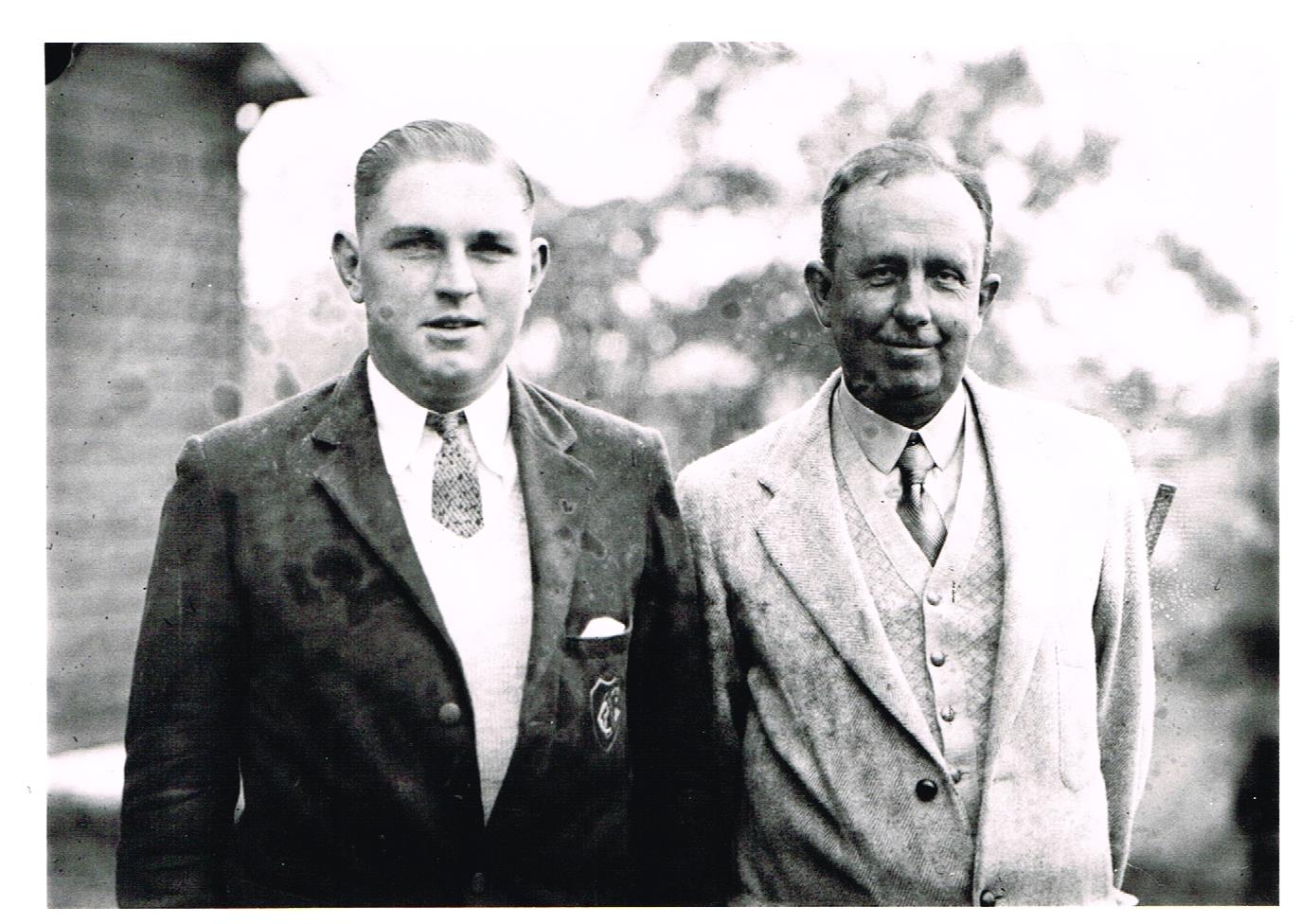1929 Jim Ferrier & Eric Apperly at Manly Golf Club
